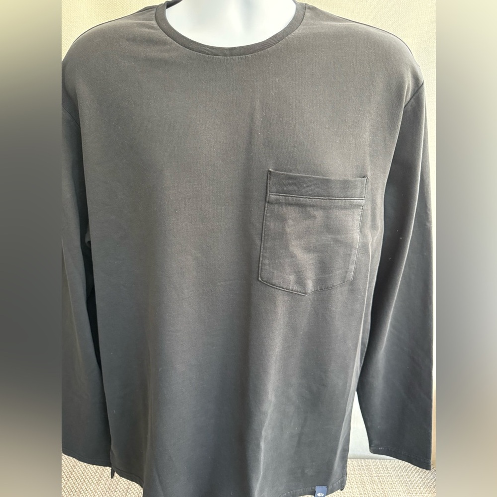 Buffalo David Bitton Men's Long-Sleeve Pocket Tee - Black